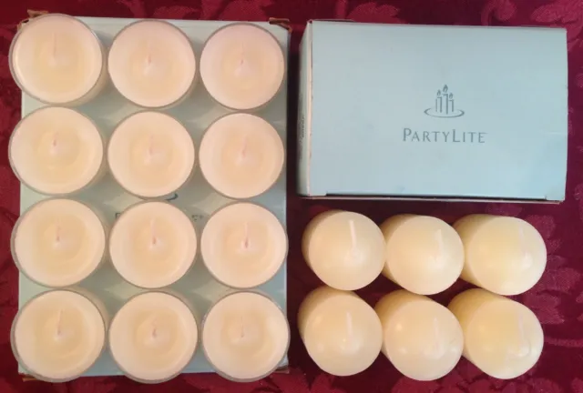PartyLite WINTER SOLSTICE Tealight & Votive Candles New LOT Rosemary Spearmint