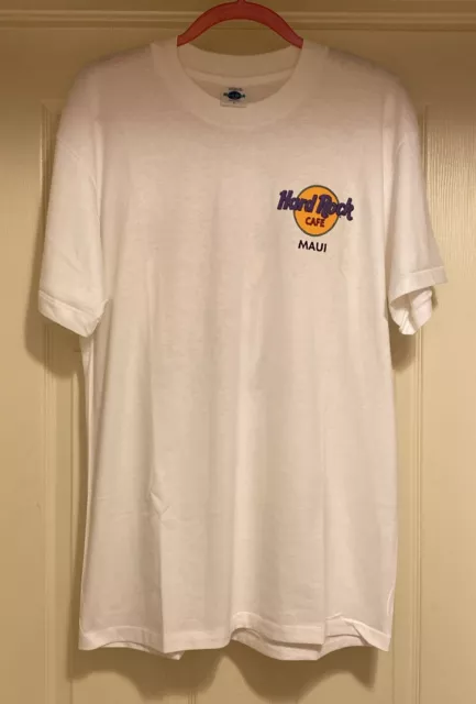 Vintage Hard Rock Cafe Maui Shirt 90s Single Stitch Surf Boards Sz L