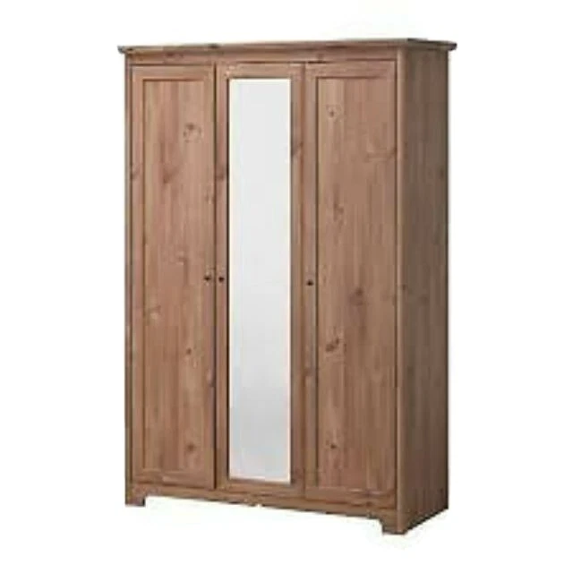 IKEA ASPELUND 3 Door With Mirror Wardrobe 30.00 PicClick UK