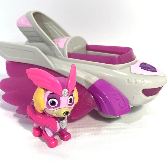 PAW PATROL SKYE Deluxe Vehicle Mighty Pups Charged Up Action Figure