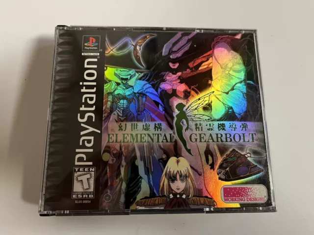 ELEMENTAL GEARBOLT COMPLETE 1998 Authentic Sony Playstation PS1 Working Designs
