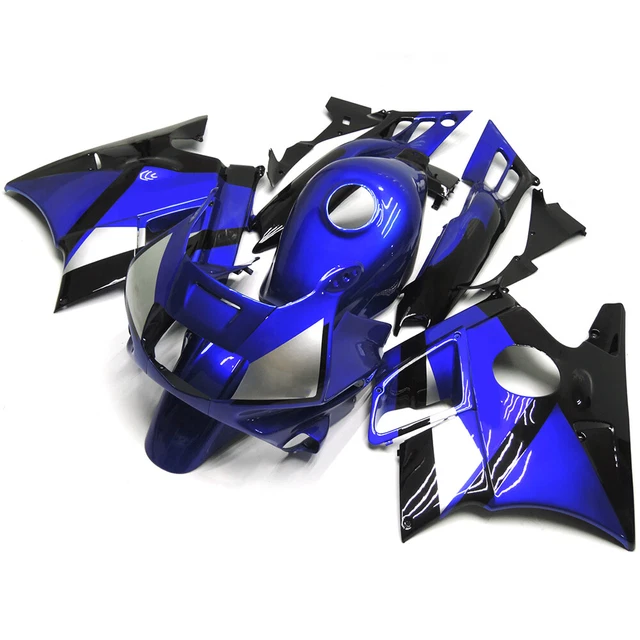 Fairings for Honda CBR600F2 1991 1994 ABS Plastic Bodywork Deep Blue Shiny Black