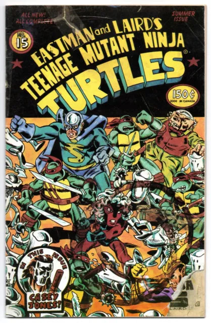 TMNT #15 Summer Issue 1988 Mirage Teenage Mutant Ninja Turtles Comic