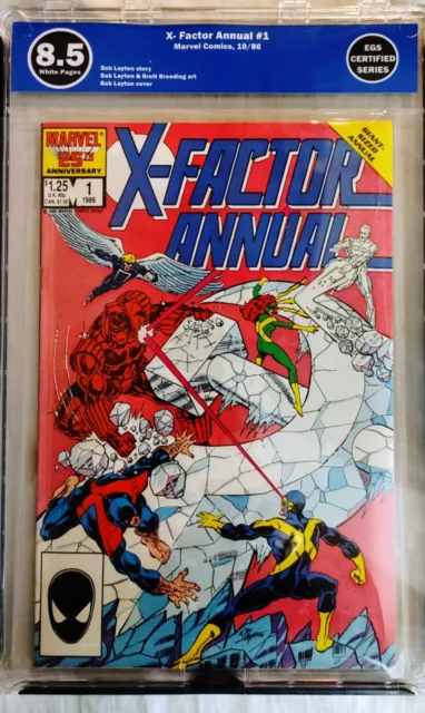 X-Factor Annual #1 Egs 8.5 Key 1’St Issue Bob Layton Cover Not Cgc Cbcs Pgx