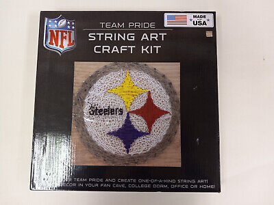 Kit de artesanía de arte de cuerda Steelers Team Pride NFL totalmente nuevo