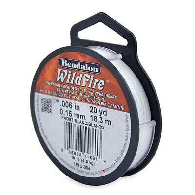 Beadalon Wildfire ® ® super forte e durevole Beading Filo Molti Colori 
