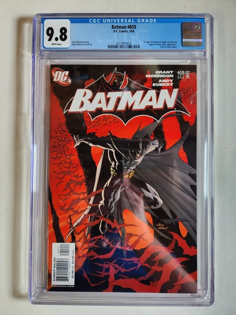 BATMAN #655 CGC 9.8 GRADED NM 1st DAMIAN WAYNE White Pages DC Comics 2006