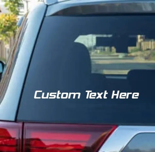 Custom Windshield Decal Vertical Window Sticker JDM Banner Muscle Club Racing