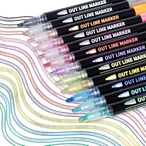 Chelsea - Ensemble stationnaire ultime (19 morceaux) comprend: 12 crayons  de couleur, 2 crayons, bloc-notes A4, gomme, étui à crayons, règle et un  taille-crayon 