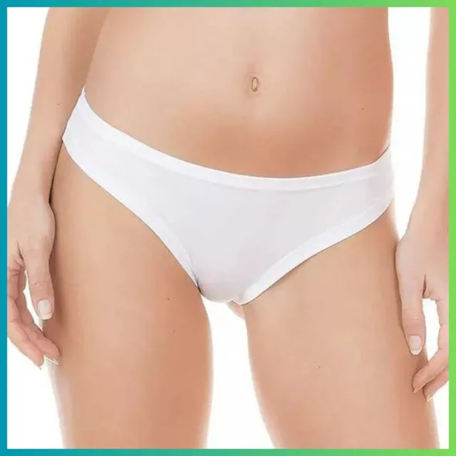 Brasiliana Intimo da Donna 3 Slip Jadea in Cotone Mutande Vita Bassa Mutandine