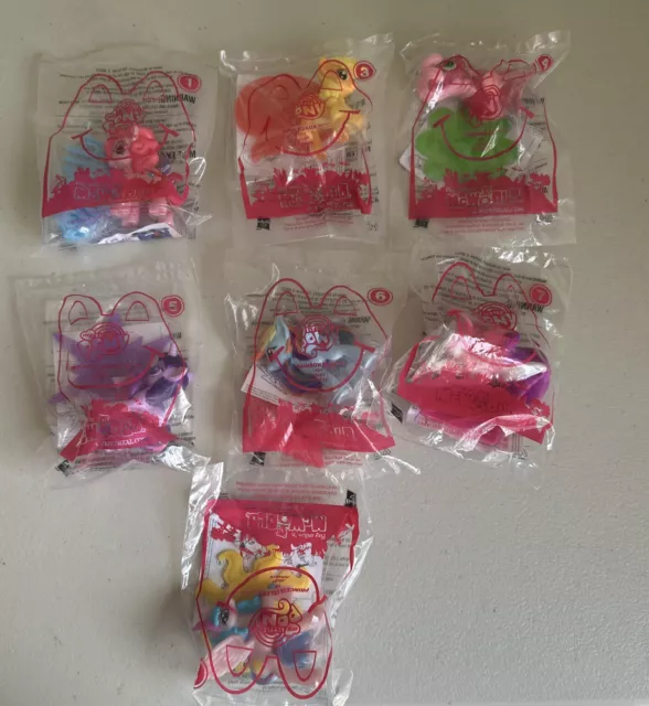 McDonalds Happy Meal Toys my Little Pony Set Of 7 New 2011