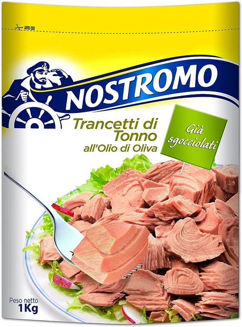 - Trancetti Di Tonno All'Olio Di Oliva, 1 Busta Da 1Kg. Facili Da Aprire E Pront