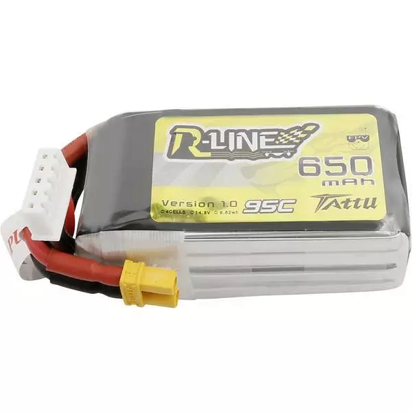 Tattu Batteria Ricaricabile Lipo 14.8 V 650 Mah Numero Di Celle 4 95 C Softcase