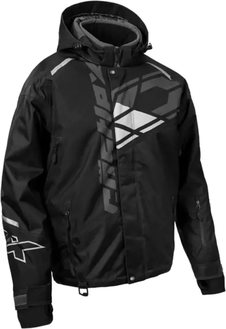 Open Box CastleX Men's Code G4 Snowmobile Jacket Black/Charcoal/Silver - 4XL
