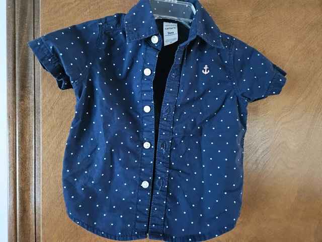 carters baby boy size 9M shirt 100% cotton in good condition