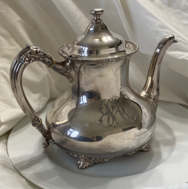REED & BARTON ティーポット REED & BARTON 1796 Winthrop Silver Plate Tea & Coffee Pot