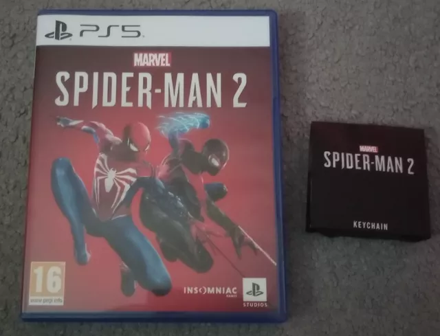 Spiderman 2 PS5 Game And Limited Edition Keyring