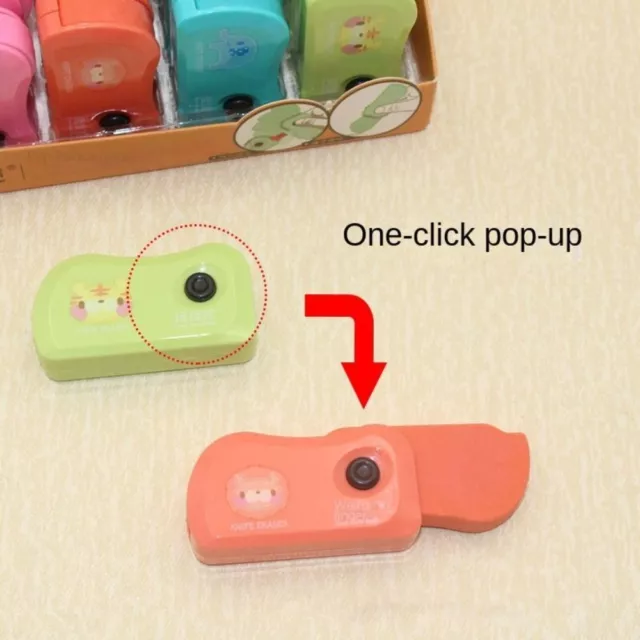 Spring-pressed Press Pop-up Eraser Anxiety Relief Decompression Toy  Teens