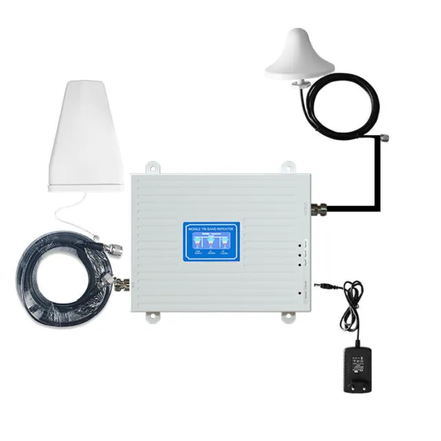 Phone Signal Booster 4G 3G 2G 900 1800 2100 mhz 3-Band Cellular Signal Repeater