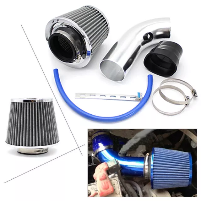 Cold Air Intake Filter Induction Kit Pipe Power Flow Hose System Auto Accessory