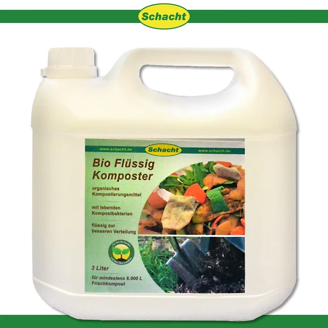 Pozo 3L Bio Compostador Líquido Residuos de Jardín Conversión Microorganismos