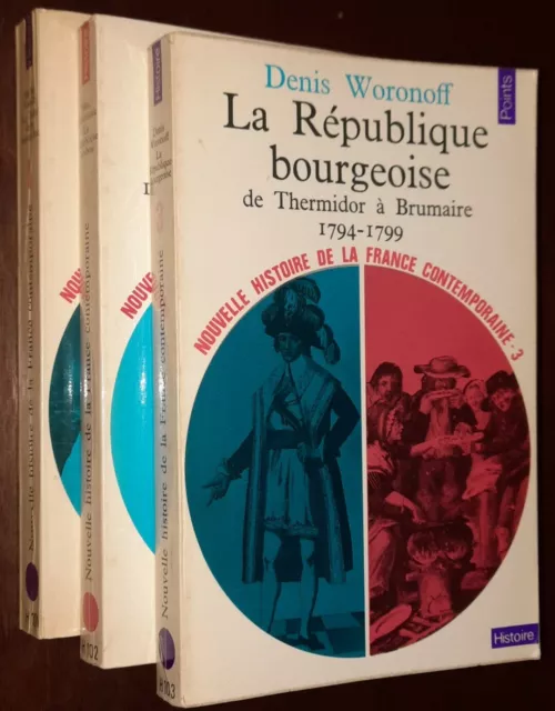 Nouvelle Histoire de la France Contemporaine 3 Vol. Set History French Text