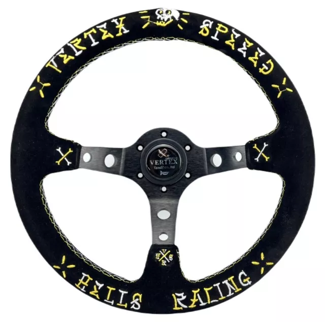 330mm Dish Steering Wheel - Fit 6 hole Hub Like Vertex Speed  Nardi Momo NRG