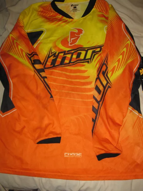 maillot moto cross Thor orange/jaune