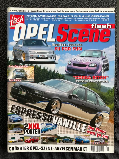 Opel Scene Flash Heft 167 Nr. 01/2007 Corsa, Antara uvm. ...