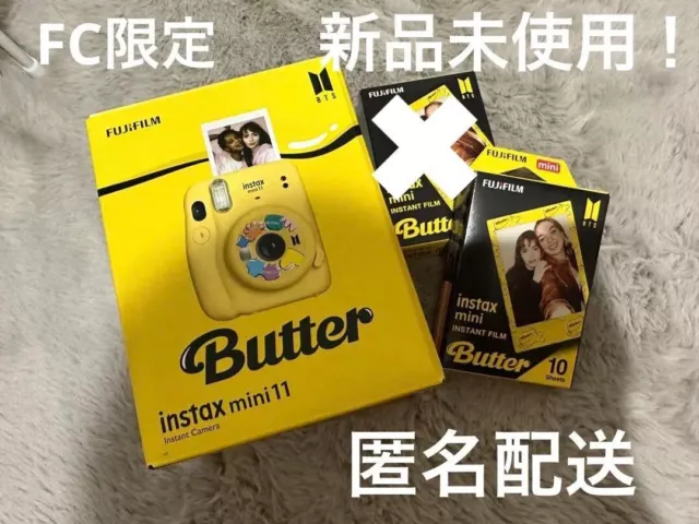 BTS FUJIFILM Collaboration Instax Mini 11 Butter Version Camera New+ Strap+ FILM