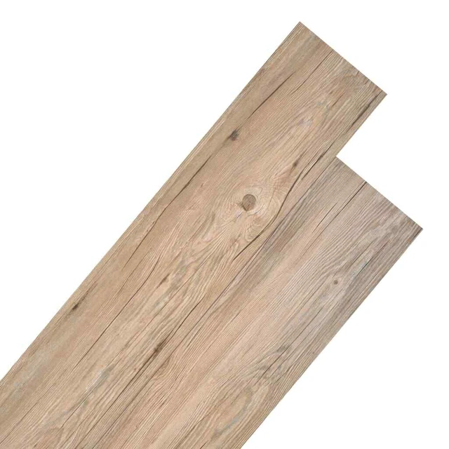 Lamas para suelo de PVC roble marrón 4,46 m² 3 mm vidaXL