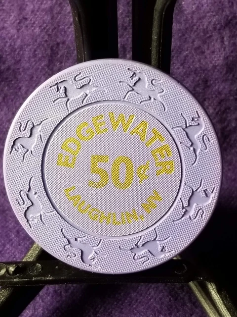 $0.50 Edgewater Casino Chip - VINTAGE 1997 Unicorn Mold -  Laughlin NV