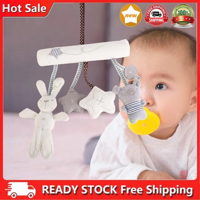 Baby Cartoon Animal Music Play Bed Hanging Bell Infant Stroller Mobile Gifts