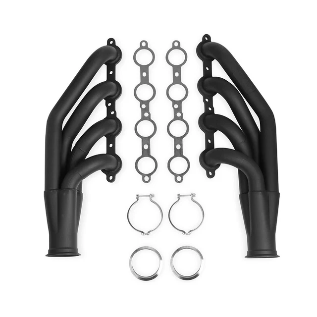 11536Flt Flowtech Up And Forward Ls Turbo Headers 1.75" Black Painted Finish