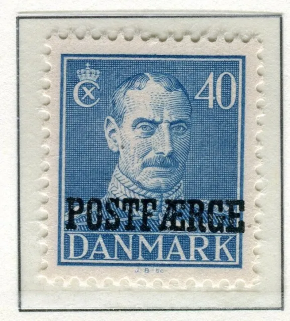 DENMARK; 1945 early Ferry Parcel Post Optd issue Mint hinged 40ore. value