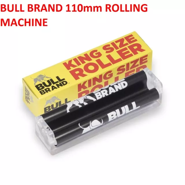 1 X  Bull Brand King Size CIG 110mm  Rolling Machine Tobacco Plastic Roll Up