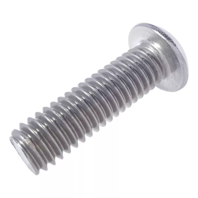 1/4-20 Button Head Socket Cap Screws Allen Bolts Hex Drive Stainless Steel 18-8 2