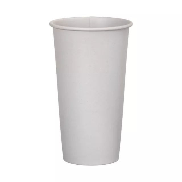 600 Pack White Disposable Poly Paper Hot Tea Coffee Cup 20 oz.