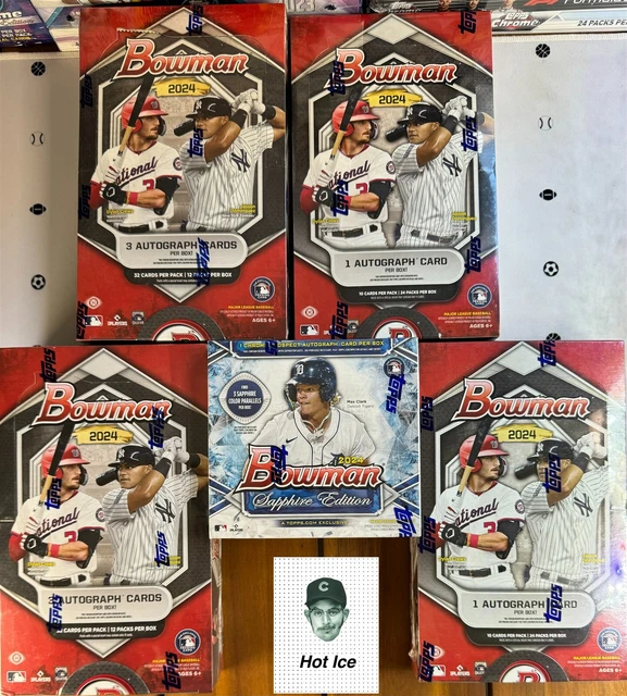 BEN WILLIAMSON SEATTLE Mariners 2024 Bowman 2 Jumbo/2 Hobby/Sapphire