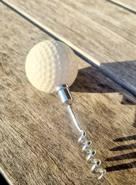 Vintage Bottle Opener Golf Ball Cork Screw Mancave Retro Bar Pub