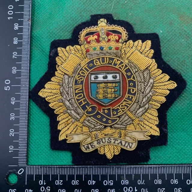 British Army Bullion Embroidered Blazer Badge - Royal Logistics Corps