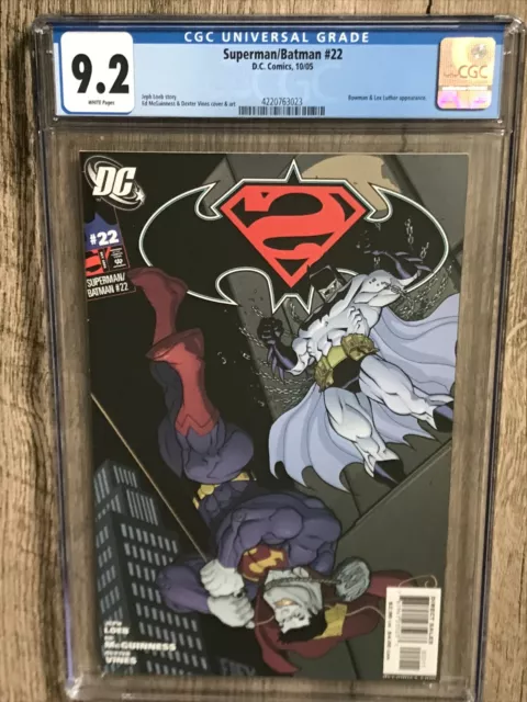 Superman/Batman #22 CGC 9.2 (2005) 1st app Batman Beyond in DC continuity
