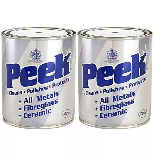 Peek Multi Purpose Metal Polish Paste, Pack of 2 (1000 ML / 33.8 Oz.)