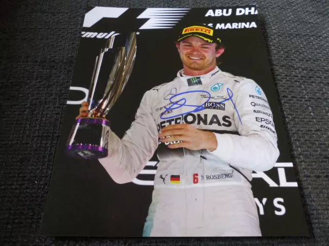 NICO ROSBERG signed Autogramm auf 20x25 cm MERCEDES Foto InPerson LOOK