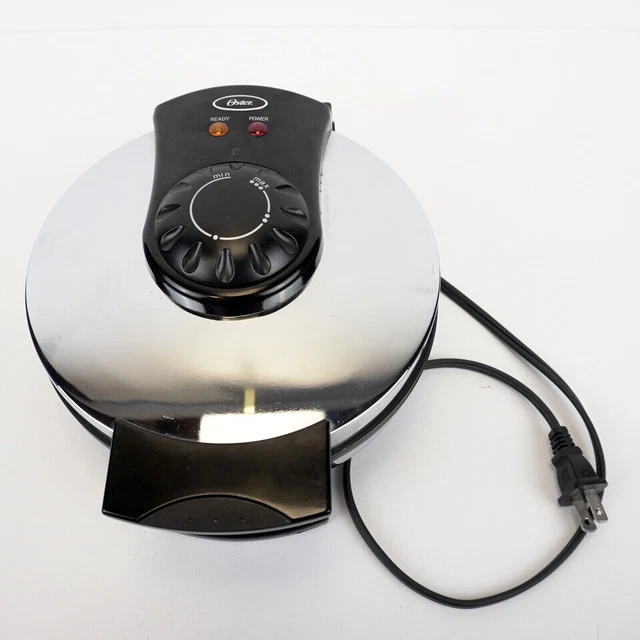 OSTER WAFFLE MAKER Model 3883 Belgium Stainless Steel Nonstick