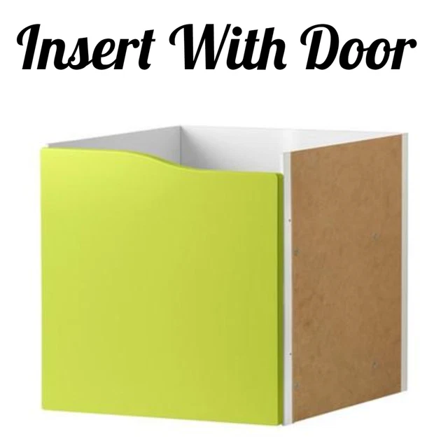 IKEA KALLAX SHELVING Display Insert with Door For Office Light Green