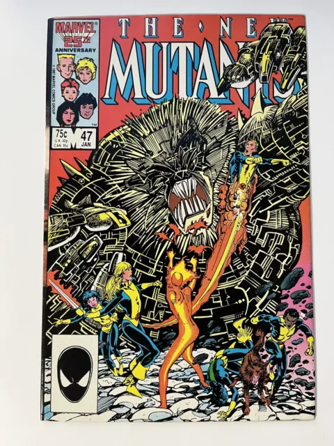 THE NEW MUTANTS - Vol 1 # 47 January  1987 Marvel Comics Comic Book X-men