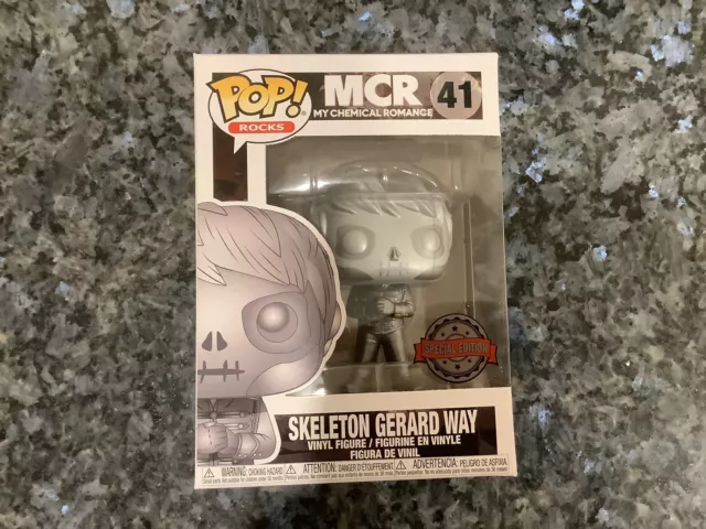 Funko Pop! Rocks My Chemical Romance Skeleton Gerard Way #41 Exclusive