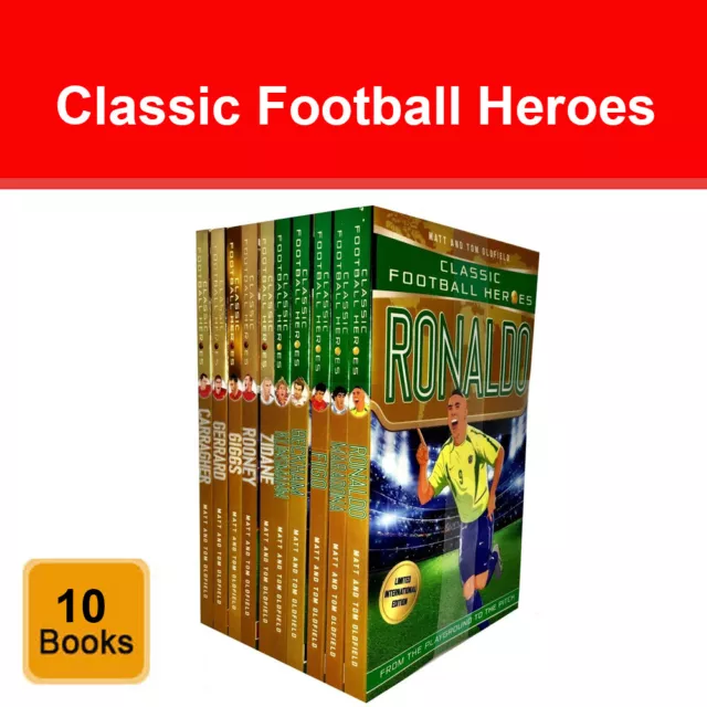 Classic Football Heroes Legend Series Collection 10 Books Set Matt &Tom Oldfield