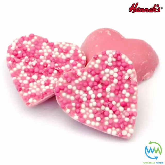 Hannah's PINK HEARTS Chocolate VALENTINES DAY Candy WEDDING Love PICK N MIX Choc